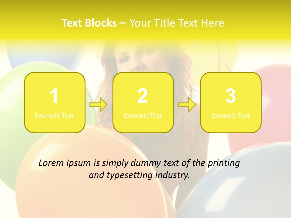 Person Positive Carefree PowerPoint Template