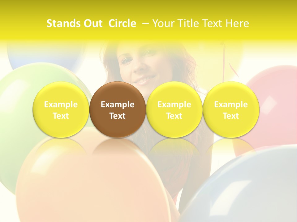 Person Positive Carefree PowerPoint Template