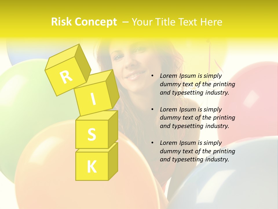 Person Positive Carefree PowerPoint Template