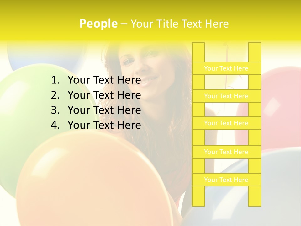 Person Positive Carefree PowerPoint Template