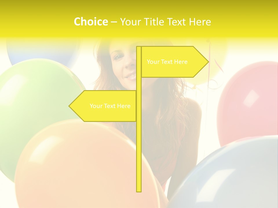 Person Positive Carefree PowerPoint Template