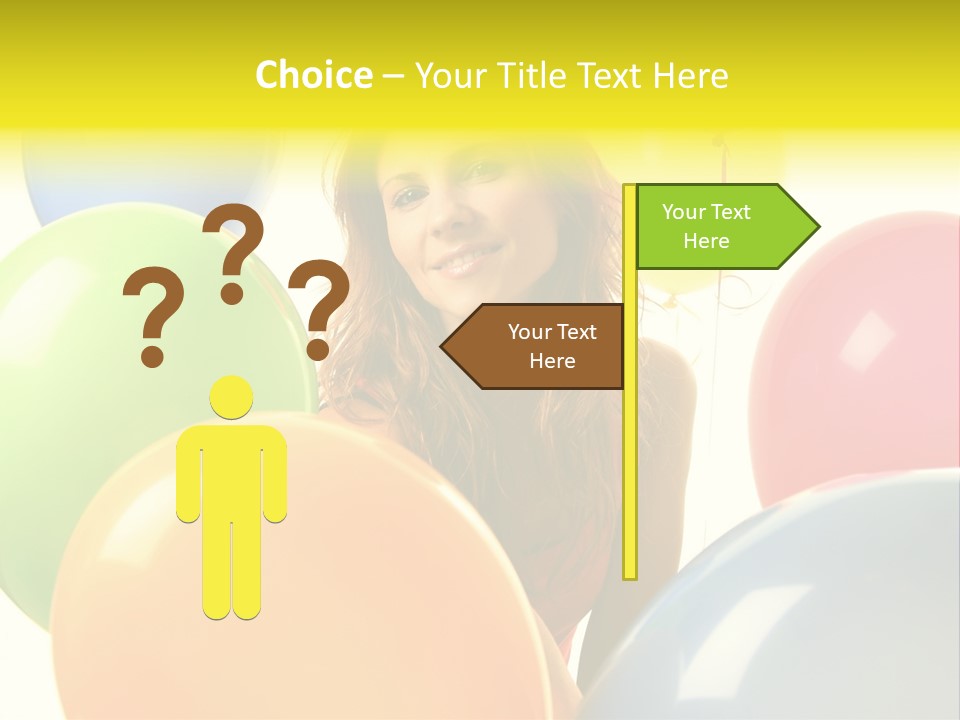 Person Positive Carefree PowerPoint Template