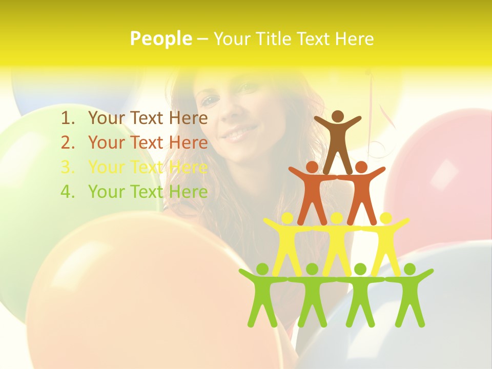 Person Positive Carefree PowerPoint Template