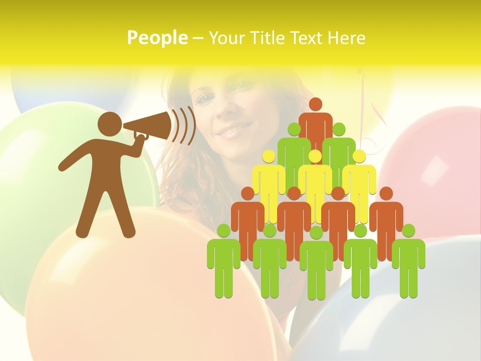 Person Positive Carefree PowerPoint Template