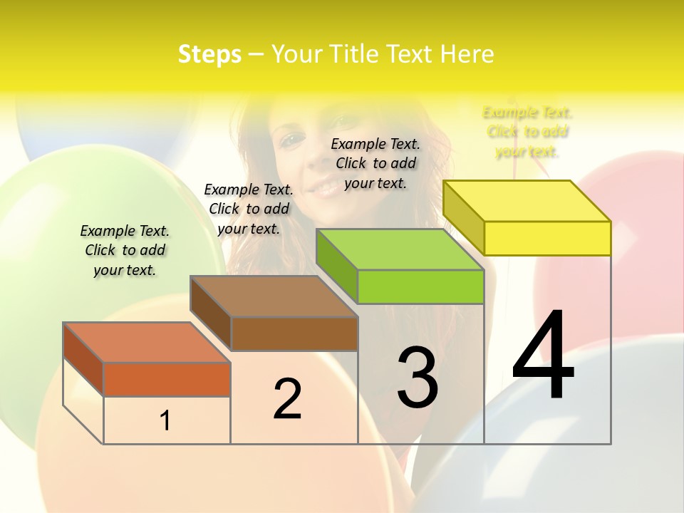 Person Positive Carefree PowerPoint Template
