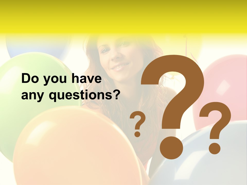 Person Positive Carefree PowerPoint Template