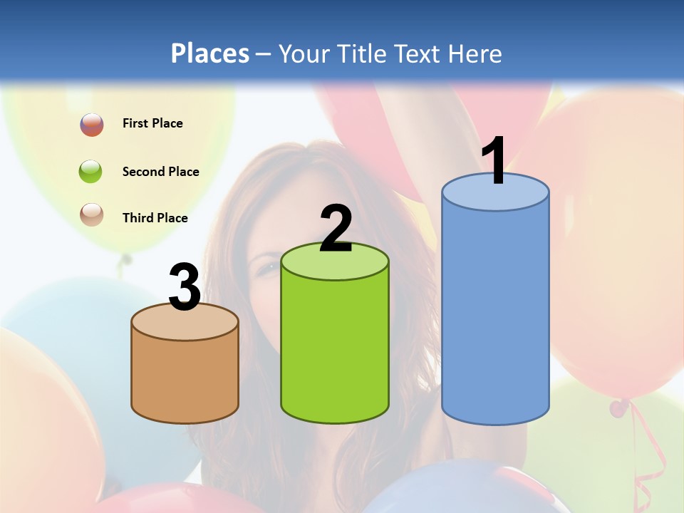 Posing Woman Fun PowerPoint Template