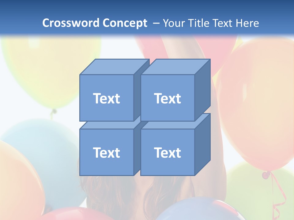 Posing Woman Fun PowerPoint Template