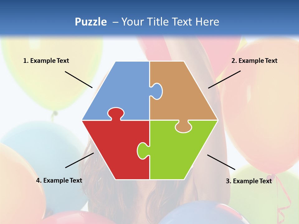 Posing Woman Fun PowerPoint Template