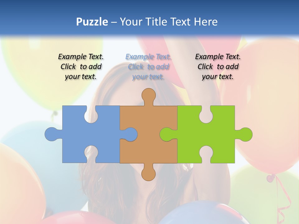 Posing Woman Fun PowerPoint Template