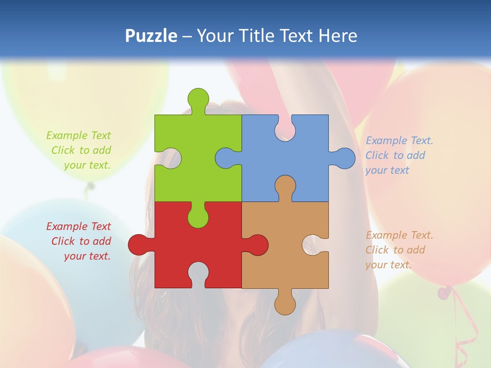 Posing Woman Fun PowerPoint Template