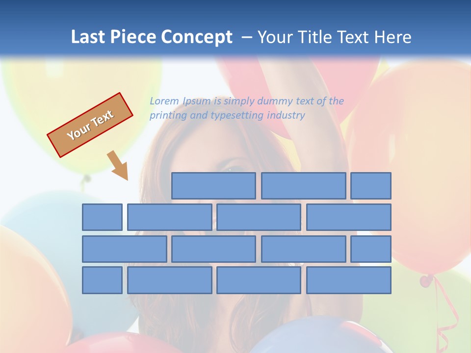 Posing Woman Fun PowerPoint Template