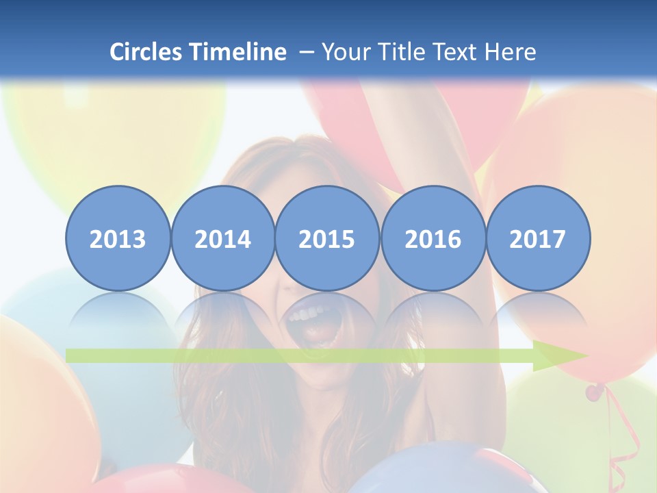 Posing Woman Fun PowerPoint Template