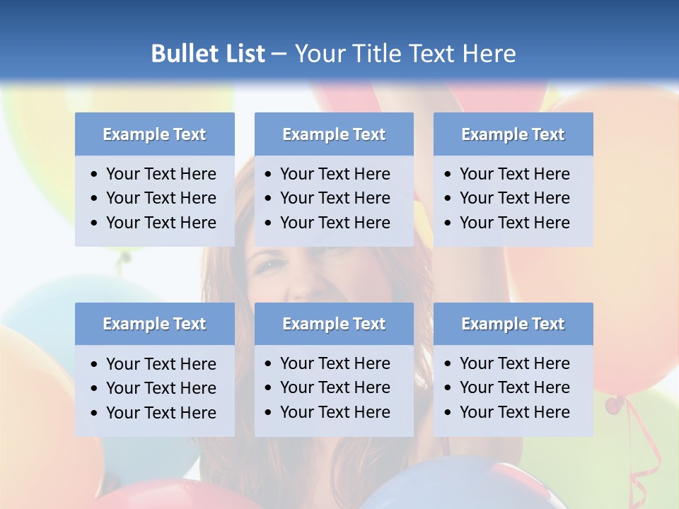 Posing Woman Fun PowerPoint Template