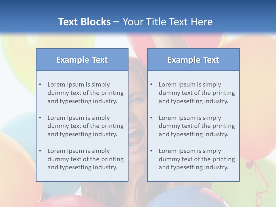 Posing Woman Fun PowerPoint Template