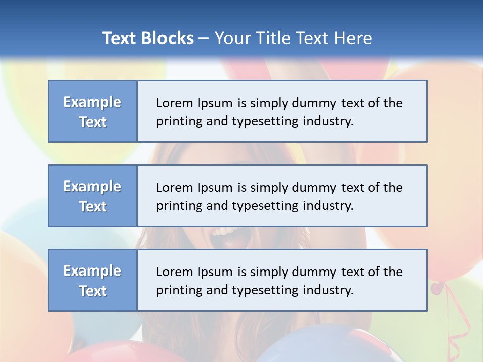 Posing Woman Fun PowerPoint Template