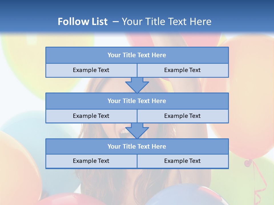 Posing Woman Fun PowerPoint Template