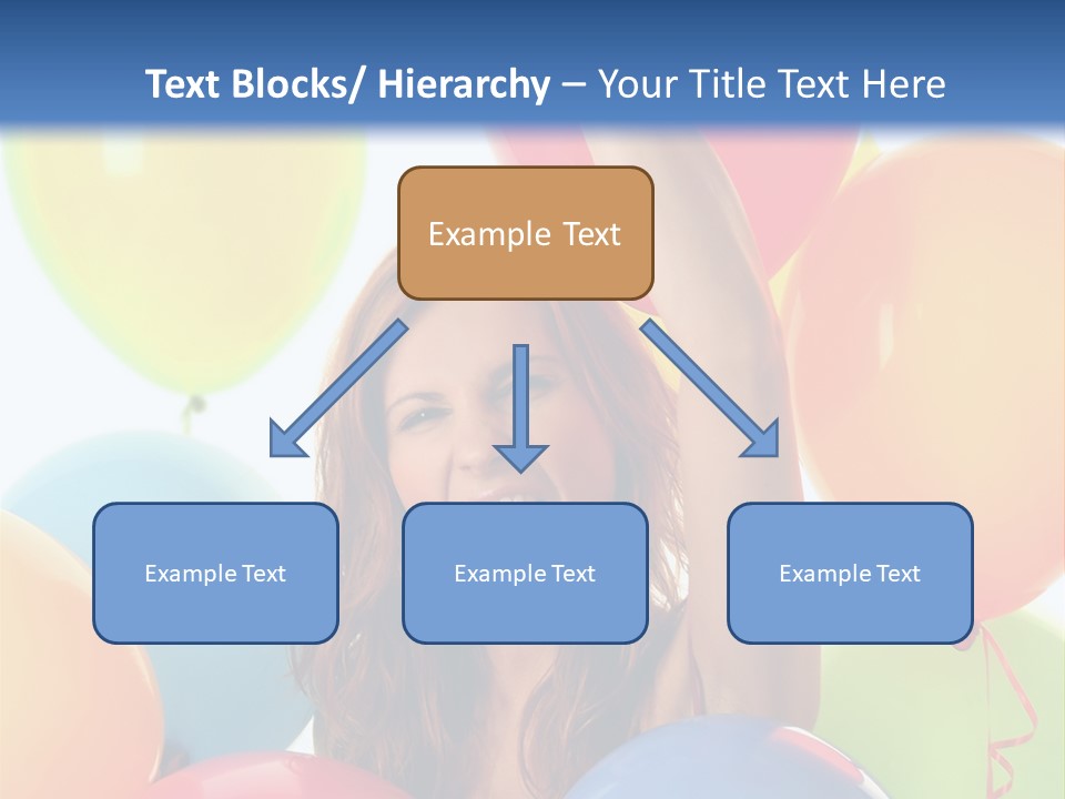 Posing Woman Fun PowerPoint Template