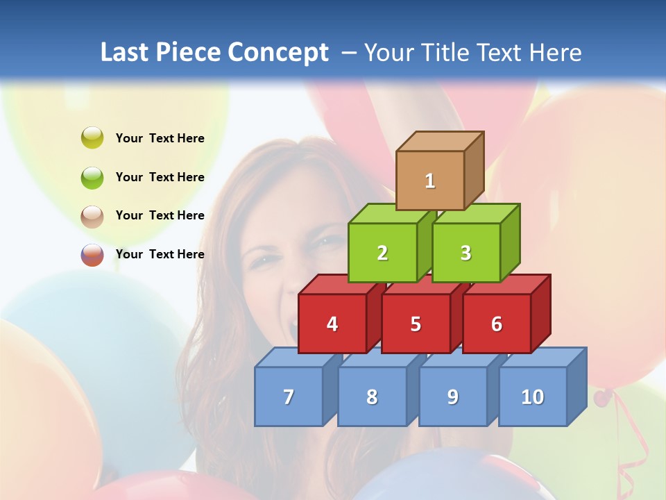 Posing Woman Fun PowerPoint Template