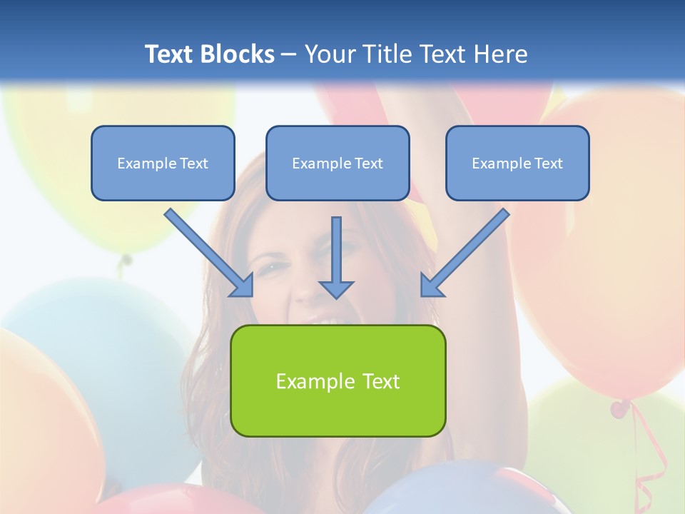 Posing Woman Fun PowerPoint Template