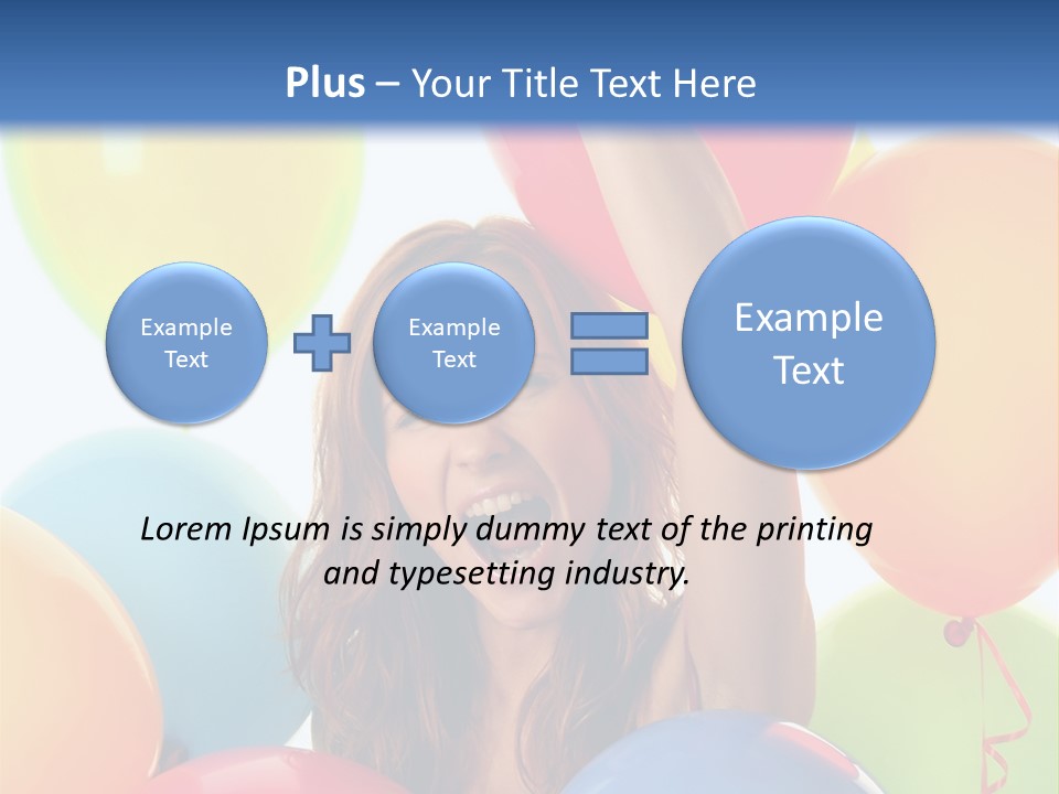 Posing Woman Fun PowerPoint Template