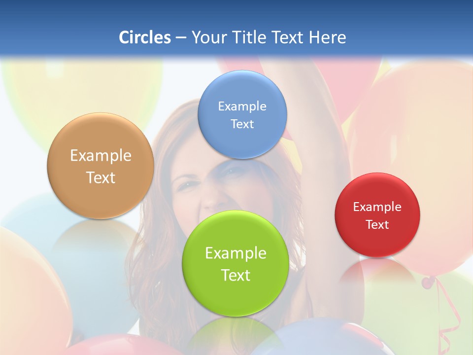 Posing Woman Fun PowerPoint Template