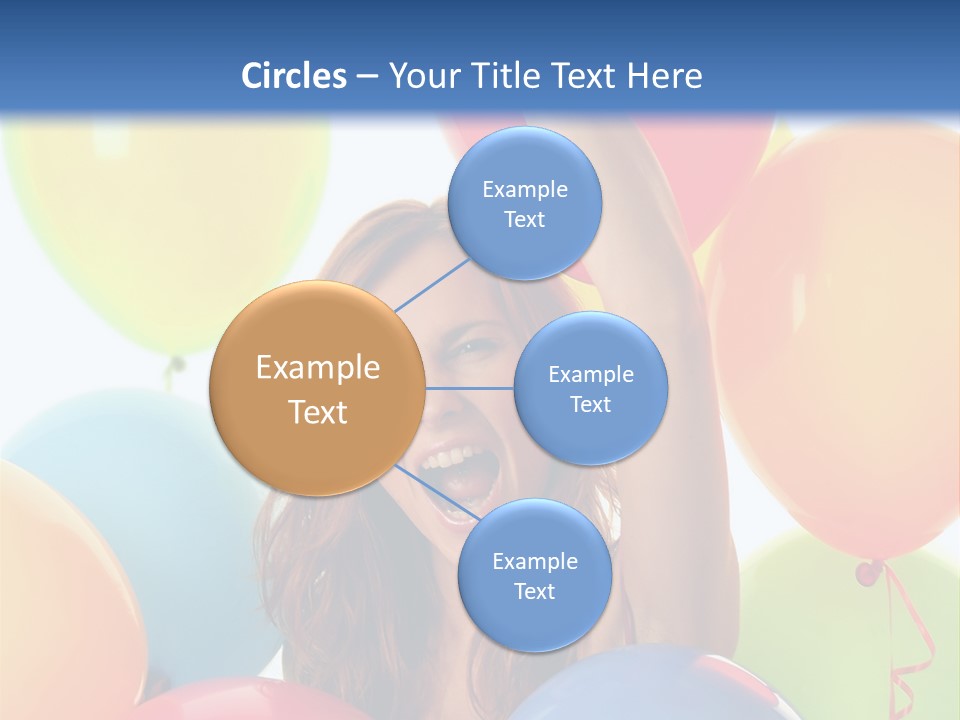 Posing Woman Fun PowerPoint Template