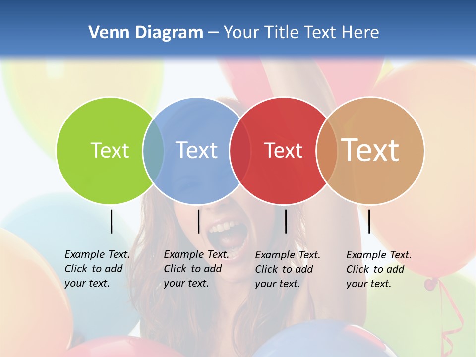 Posing Woman Fun PowerPoint Template