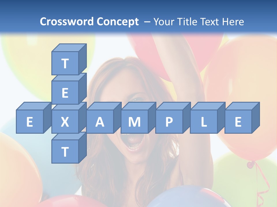 Posing Woman Fun PowerPoint Template