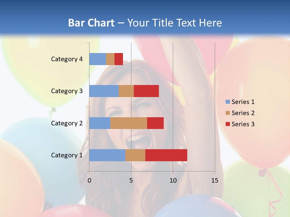 Posing Woman Fun PowerPoint Template