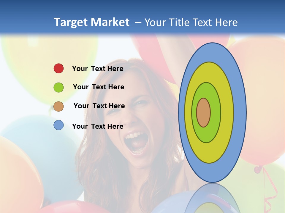 Posing Woman Fun PowerPoint Template