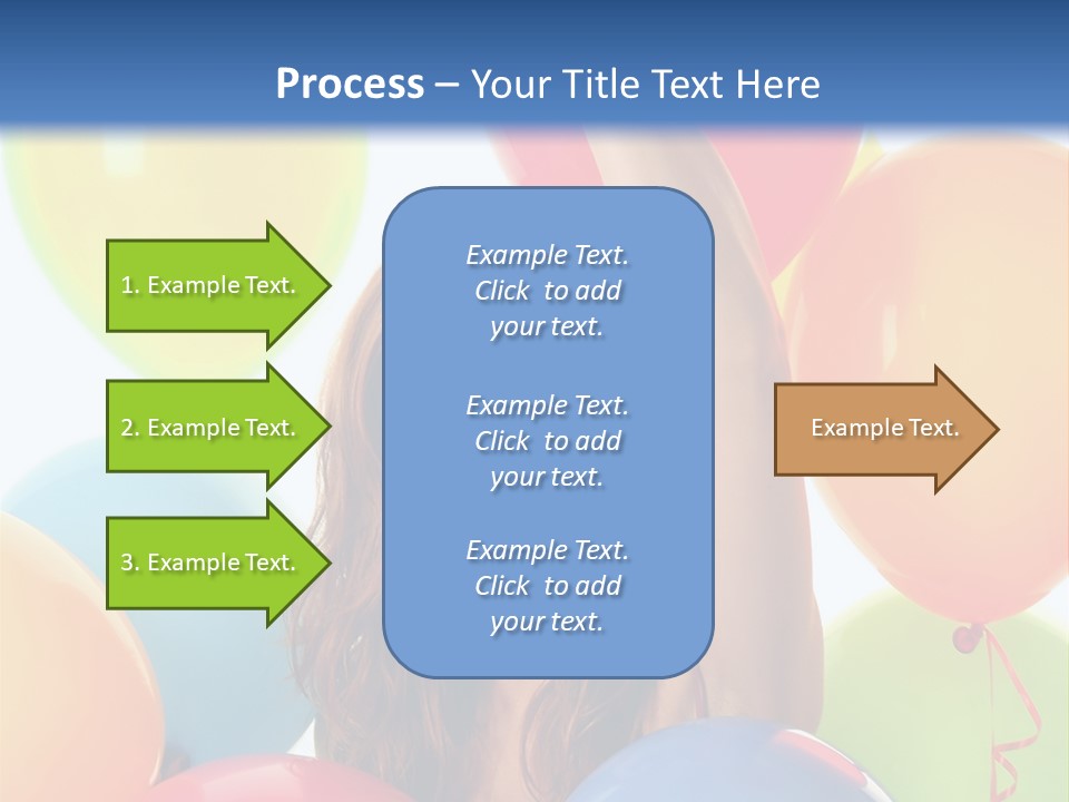 Posing Woman Fun PowerPoint Template