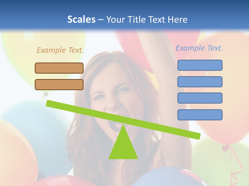 Posing Woman Fun PowerPoint Template