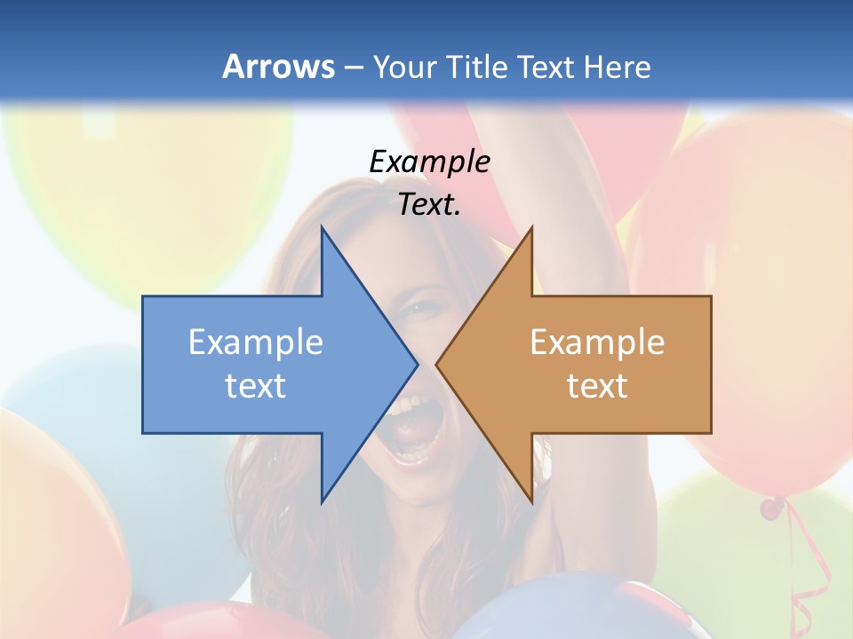 Posing Woman Fun PowerPoint Template