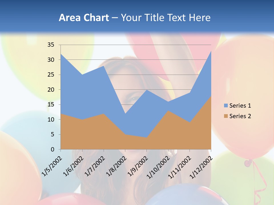 Posing Woman Fun PowerPoint Template