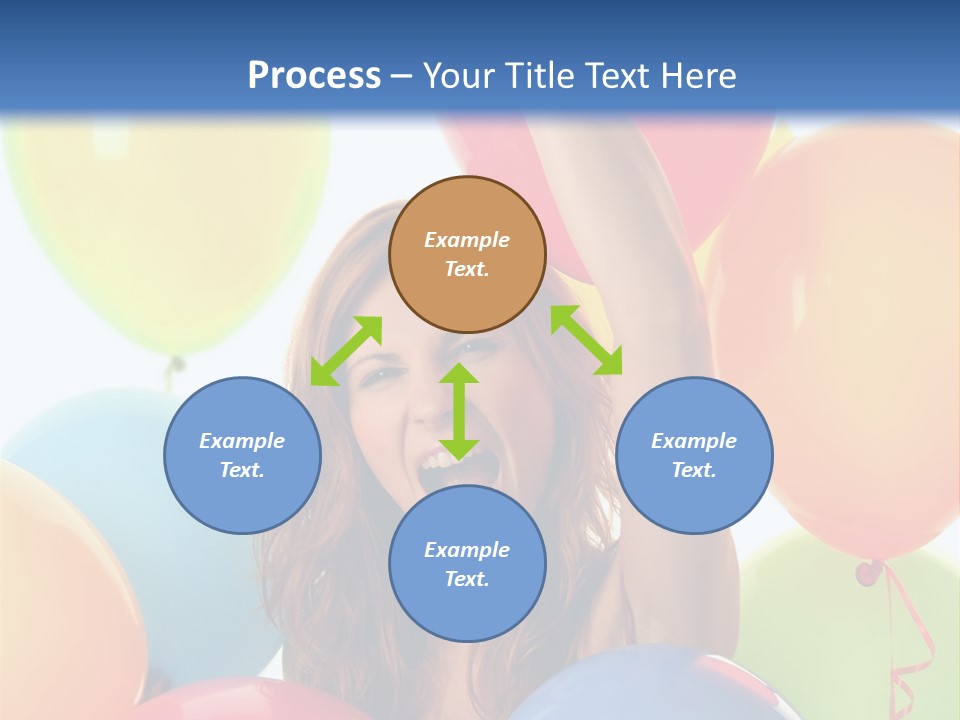 Posing Woman Fun PowerPoint Template