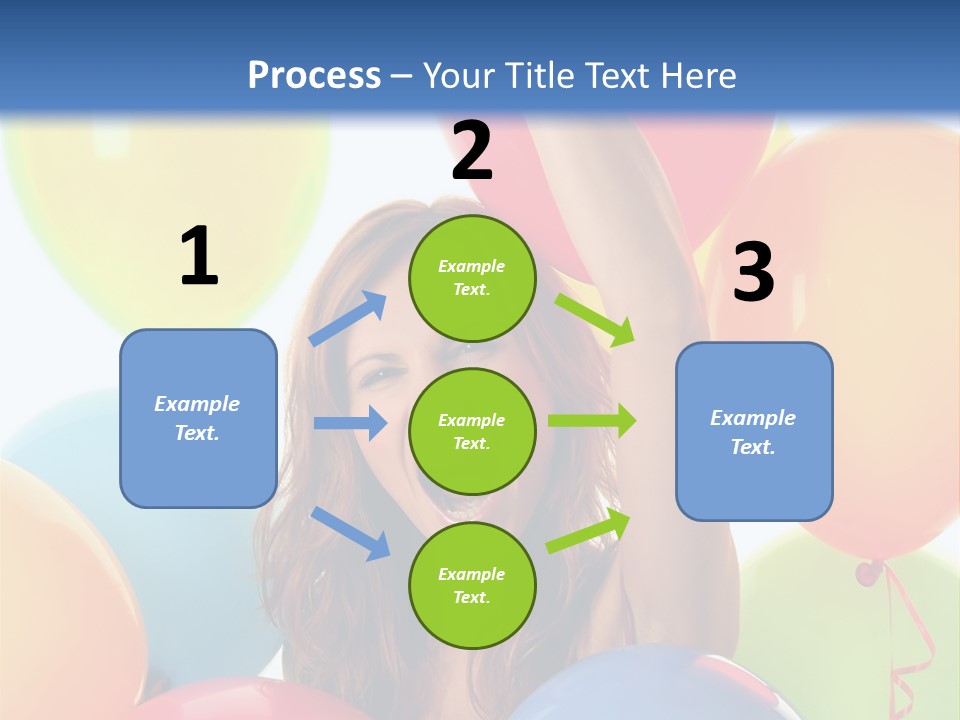 Posing Woman Fun PowerPoint Template