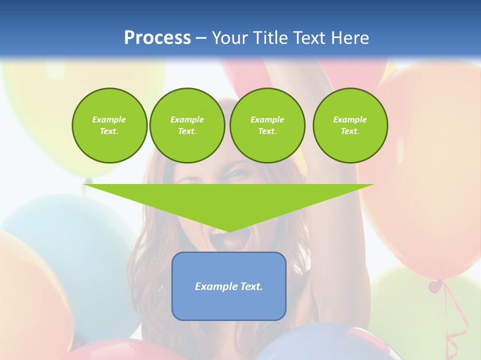 Posing Woman Fun PowerPoint Template