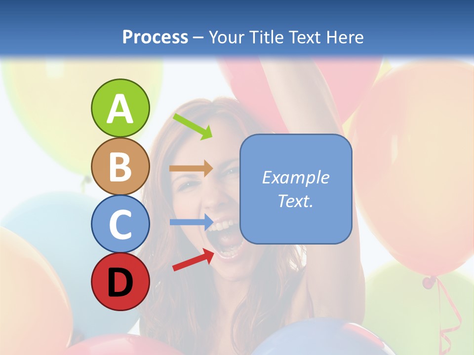 Posing Woman Fun PowerPoint Template