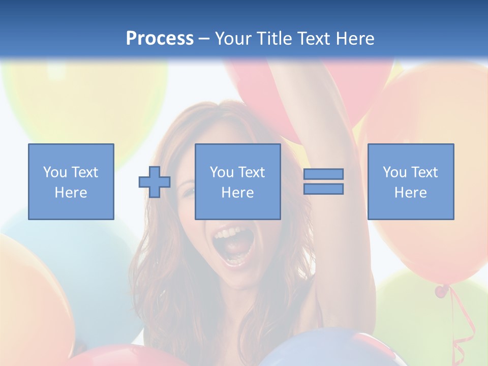 Posing Woman Fun PowerPoint Template