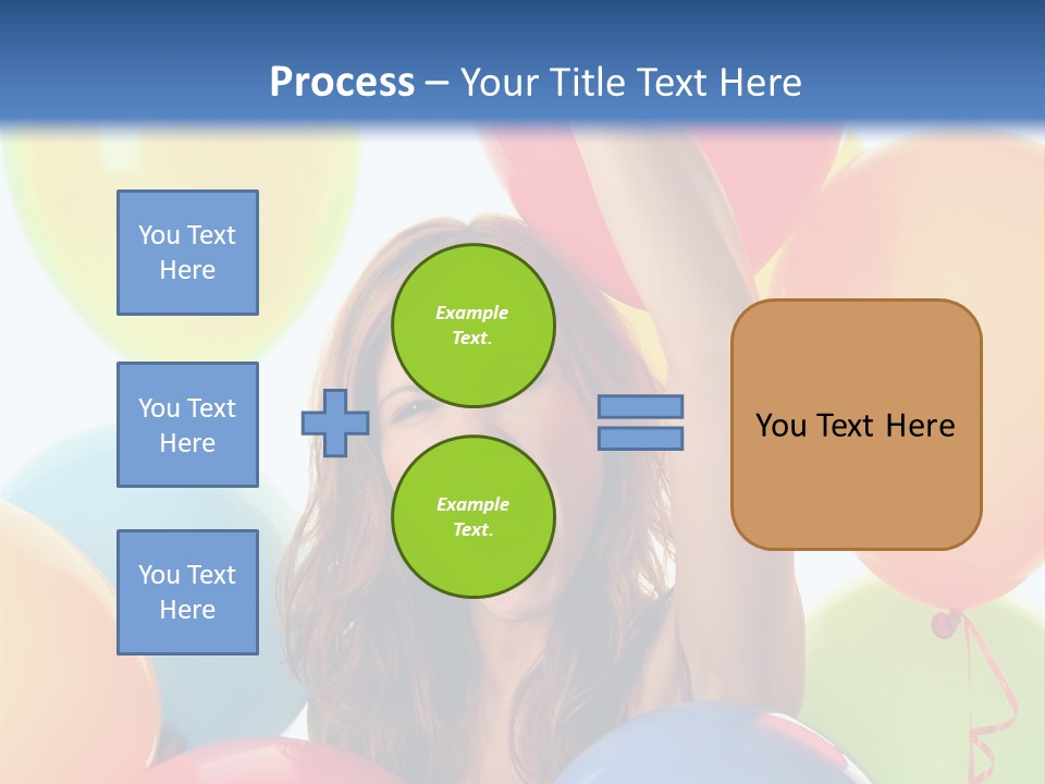 Posing Woman Fun PowerPoint Template