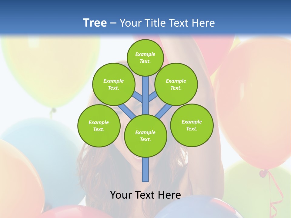 Posing Woman Fun PowerPoint Template