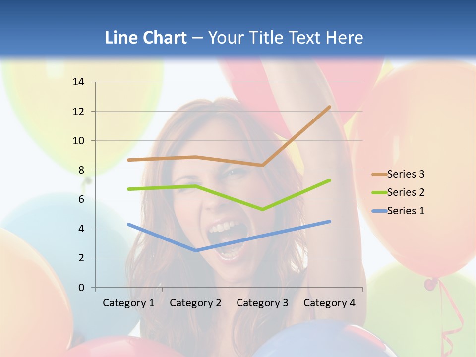 Posing Woman Fun PowerPoint Template
