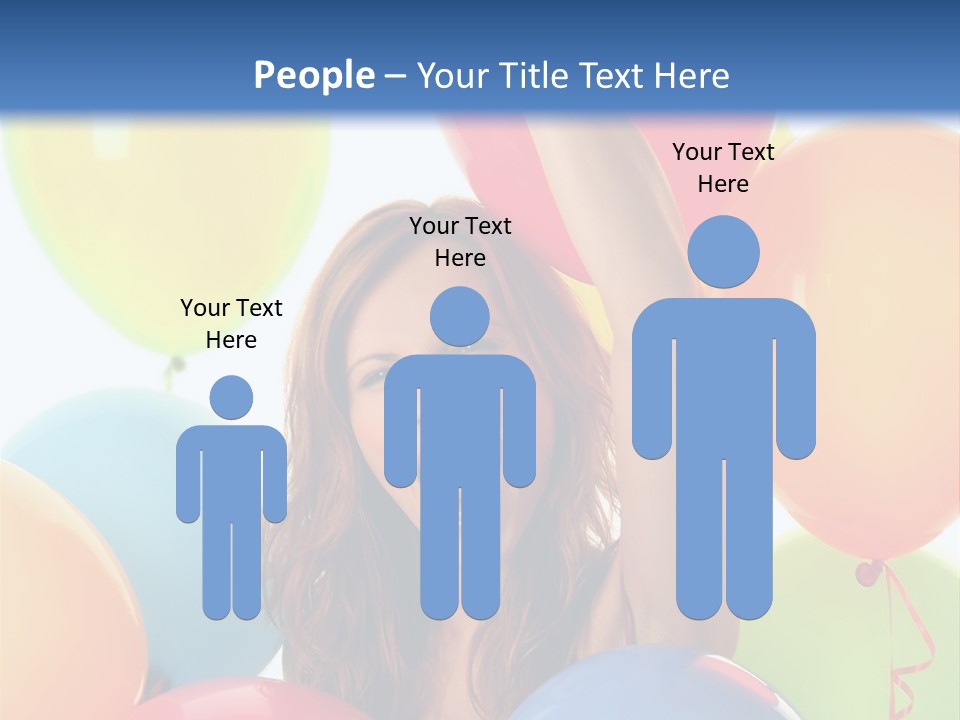 Posing Woman Fun PowerPoint Template