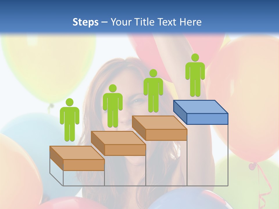 Posing Woman Fun PowerPoint Template