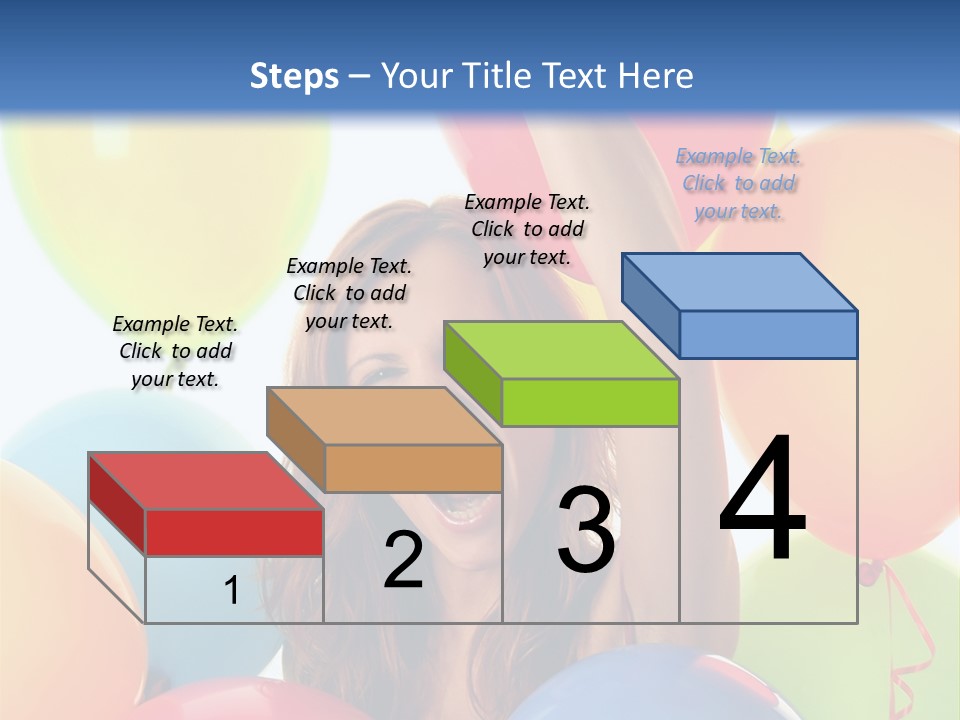 Posing Woman Fun PowerPoint Template