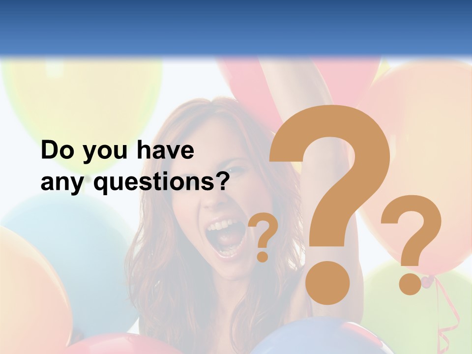 Posing Woman Fun PowerPoint Template