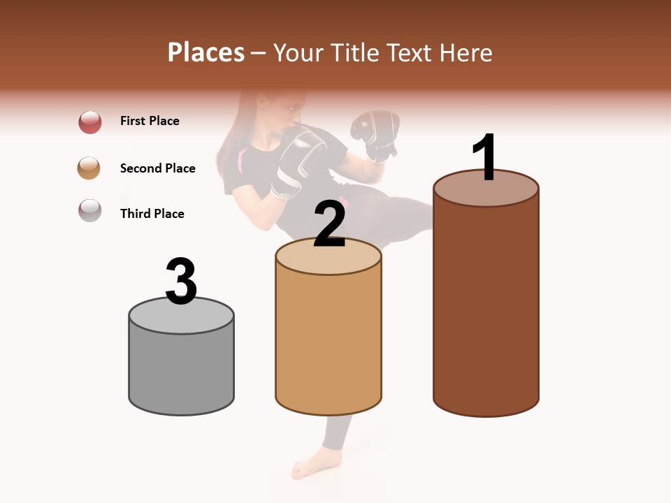 Kung Karate Leg PowerPoint Template