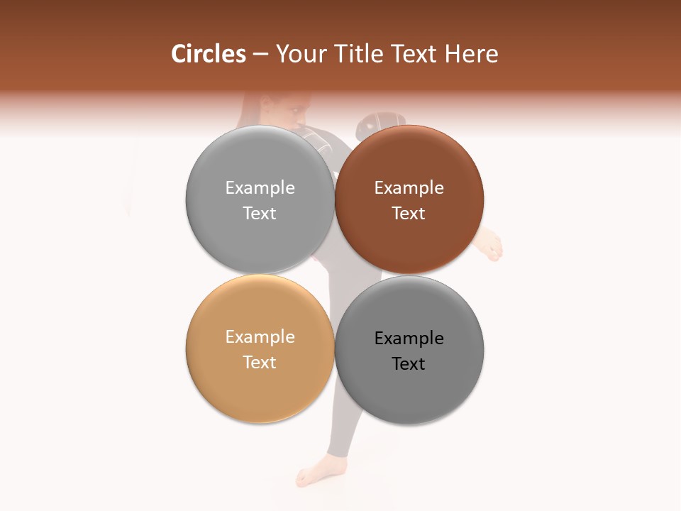 Kung Karate Leg PowerPoint Template