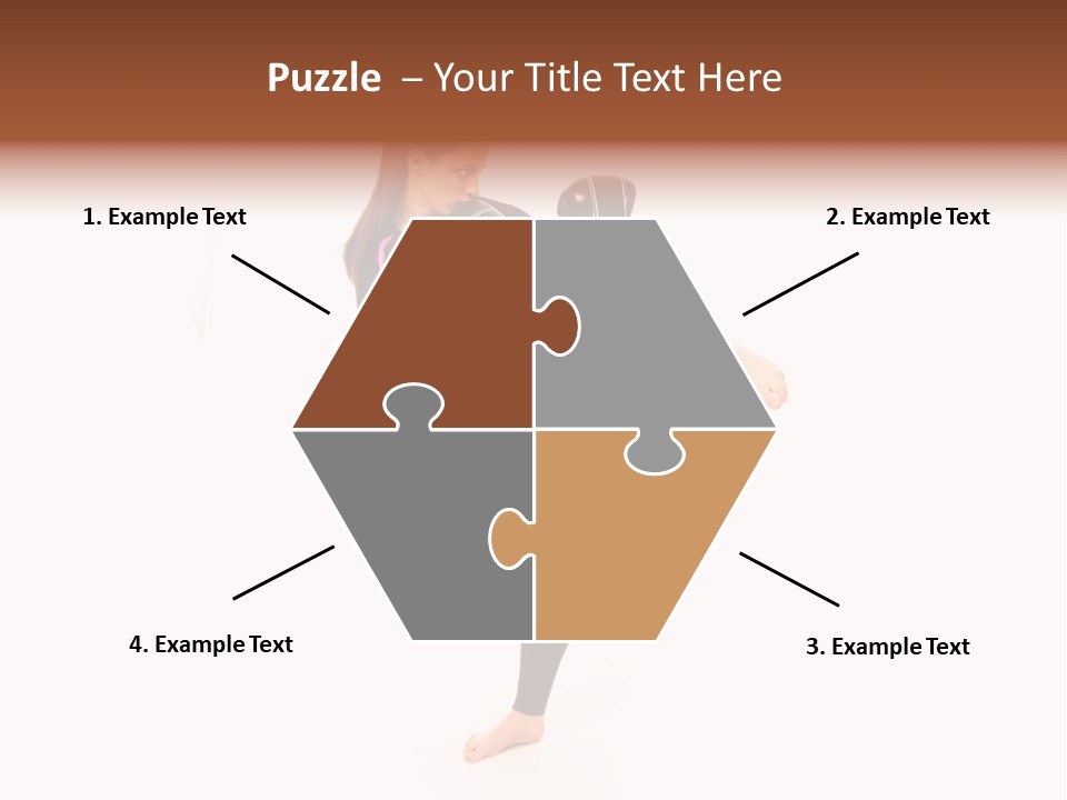 Kung Karate Leg PowerPoint Template